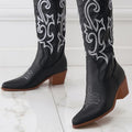 Juniper — Women's Orthopedic Embroidered Western Cowboy Boots