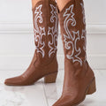 Juniper — Women's Orthopedic Embroidered Western Cowboy Boots
