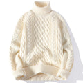 Magnus — Men's Chunky Cable-Knit Turtleneck Sweater