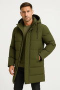 Brooks — Men's Hooded Insulated Longline Puffer Jacket